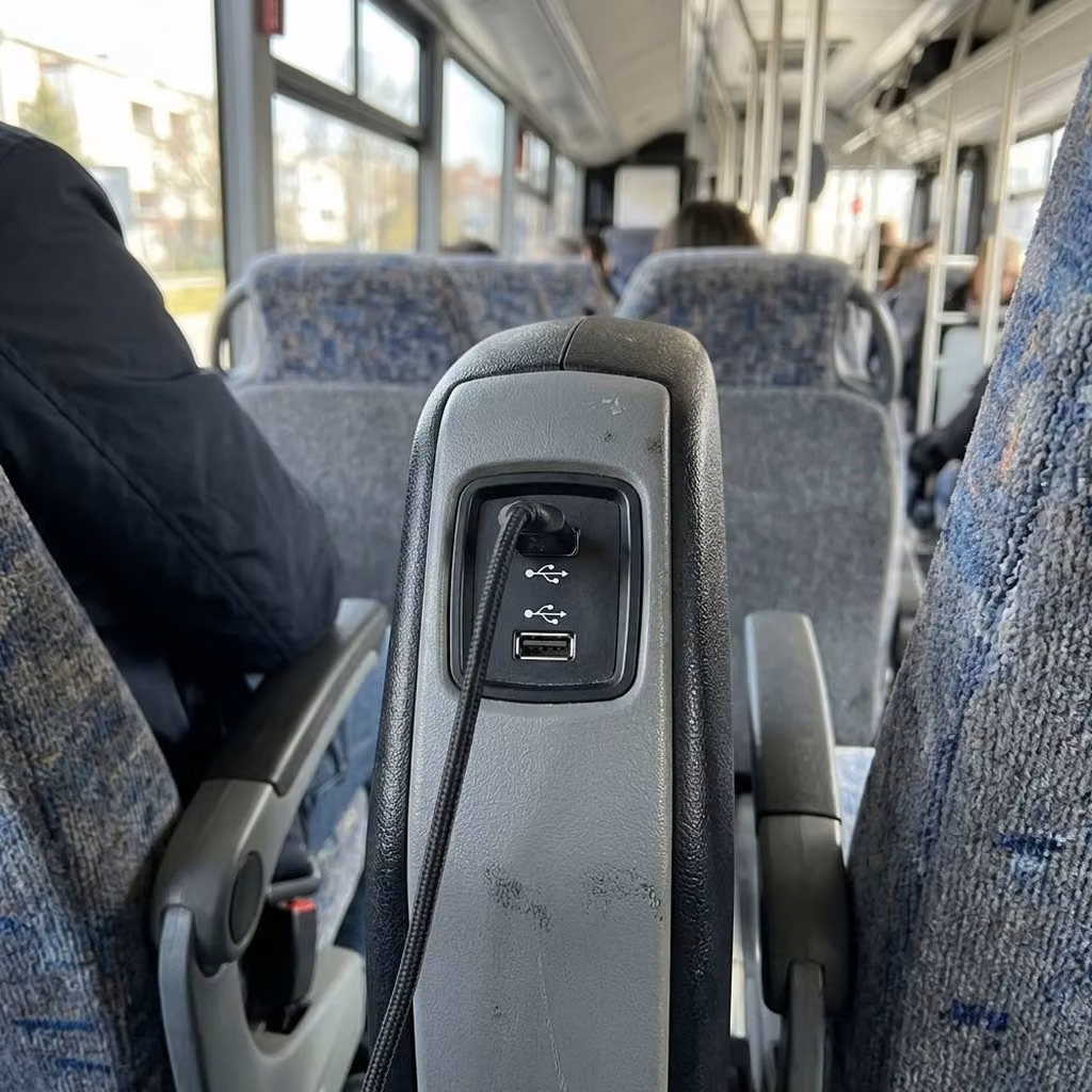 bell 28 passenger minibus usb charging