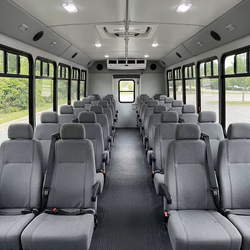 bell 30 passenger minibus seating