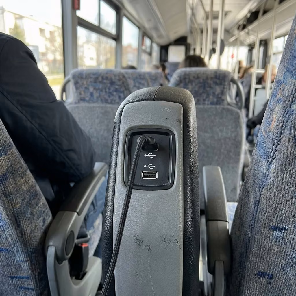 bell 30 passenger minibus usb charging