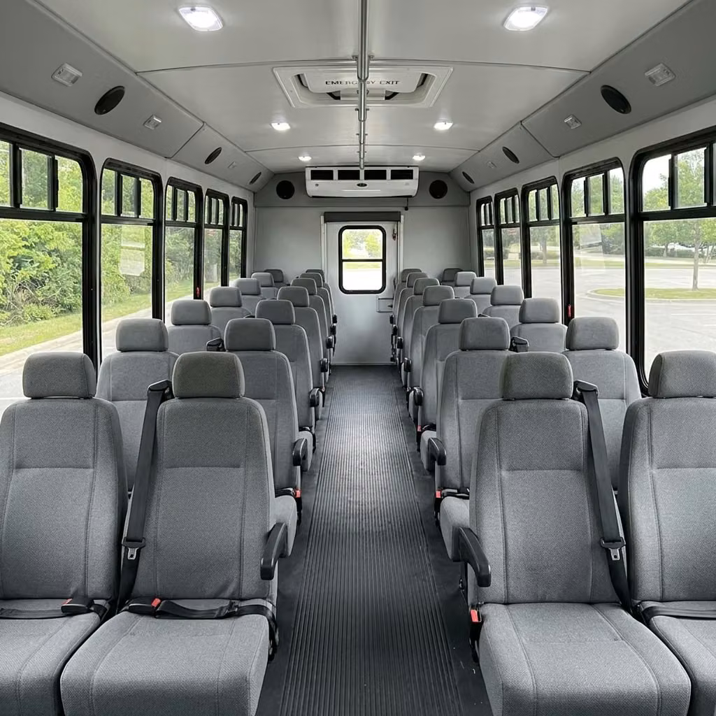 bell 35 passenger minibus seating