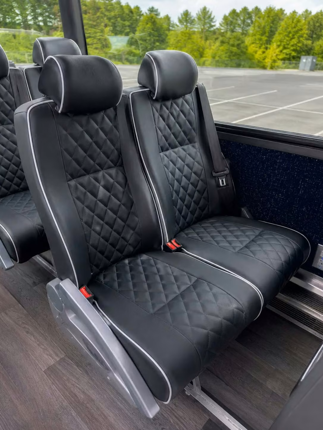 bell 56 passenger charter bus reclining seats