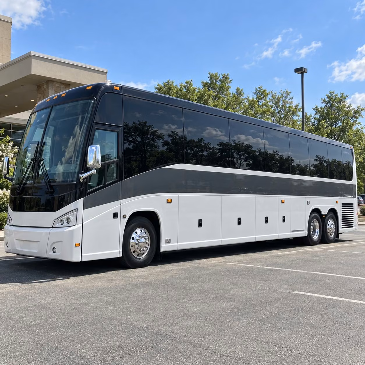 bell 56 passenger charter bus rental