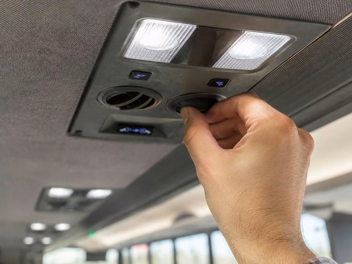 bell charter bus climate control
