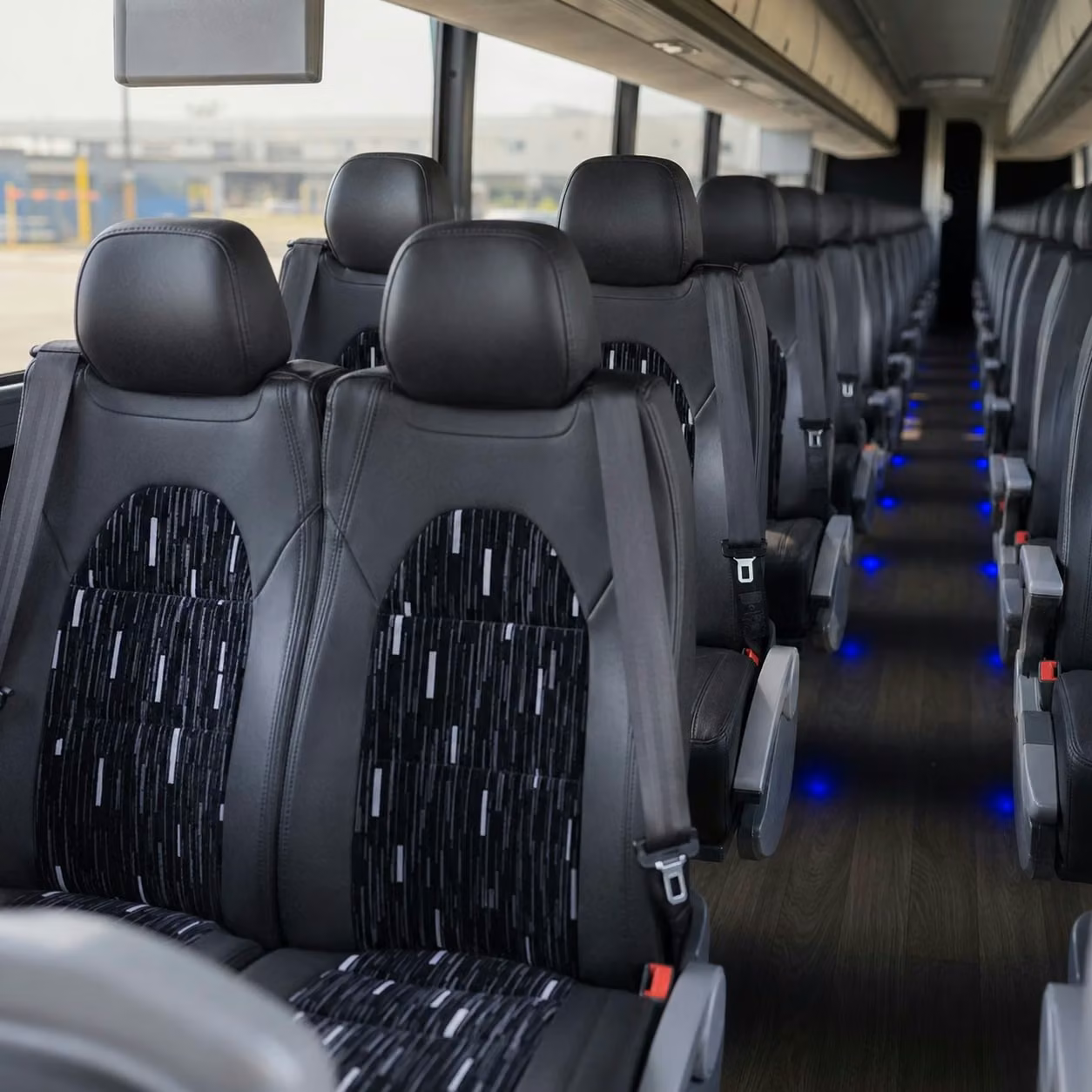 bell charter bus interior 3