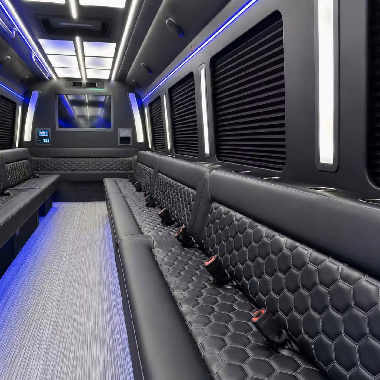 bell party bus party lighting